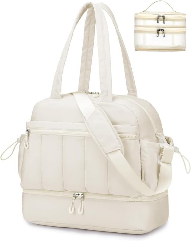 Detalle de BAGZY sac de voyage cabine 32 L 40x35x20 cm avec compartiment à chaussures et poche pour linge humide