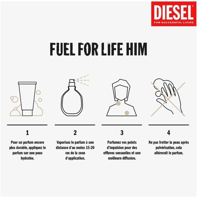 Detalle de Diesel Fuel for Life Pour Homme — Eau de Toilette en spray vaporisateur, 125 ml