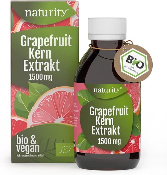 Detalle de Bio Grapefruitkernextrakt (1200 mg Bioflavonoide/250 ml) – vegan, zertifizierte Bio-Qualität, in Deutschland hergestellt