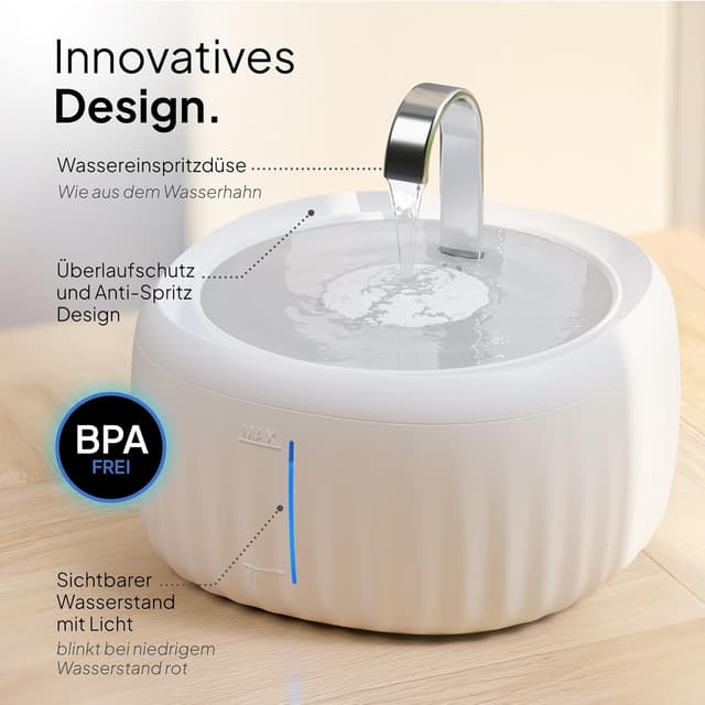 Thumbnail 1 de PrettyPaw Katzenbrunnen 3L Trinkbrunnen für Katzen 💧