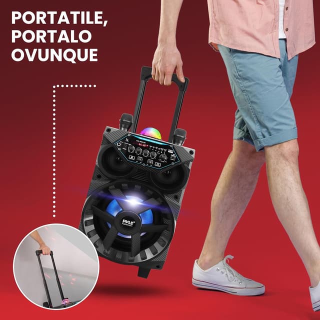 Thumbnail 5 de Pyle Cassa Bluetooth 580W potente per feste