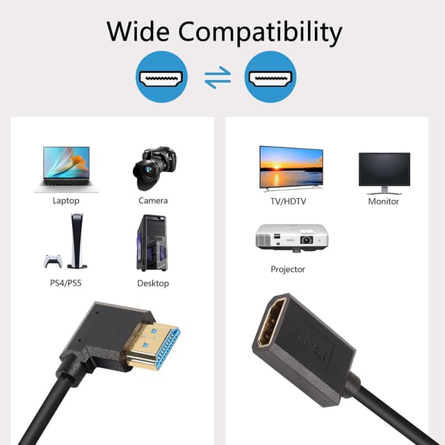 Thumbnail 6 de PNGKNYOCN 8K HDMI Kabel 0,3 m 90°