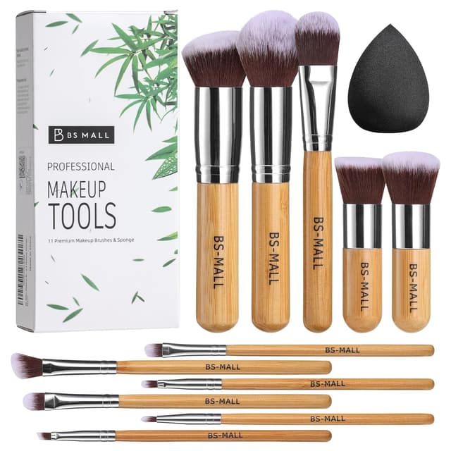 Detalle de BS-MALL Bamboo 11 Makeup Brush Set