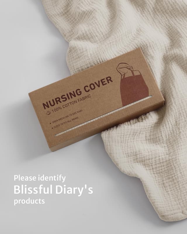 Thumbnail 6 de Blissful Diary Muslin Nursing Cover