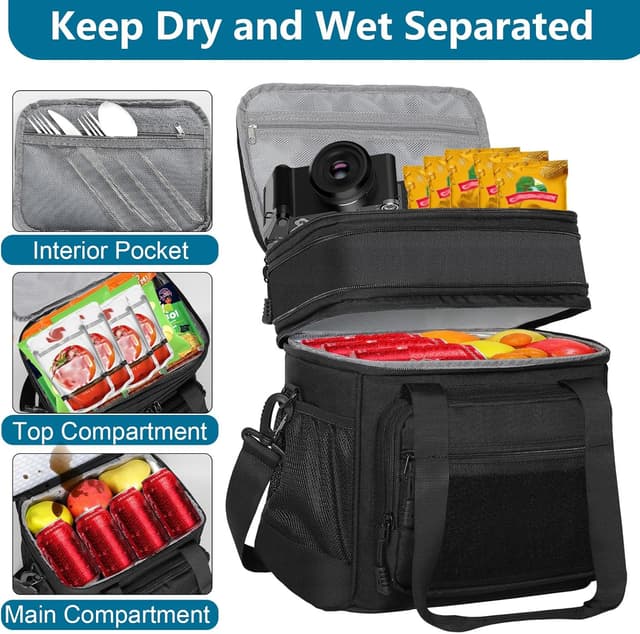 Detalle de GLENKEY Double Deck Insulated Lunch Box