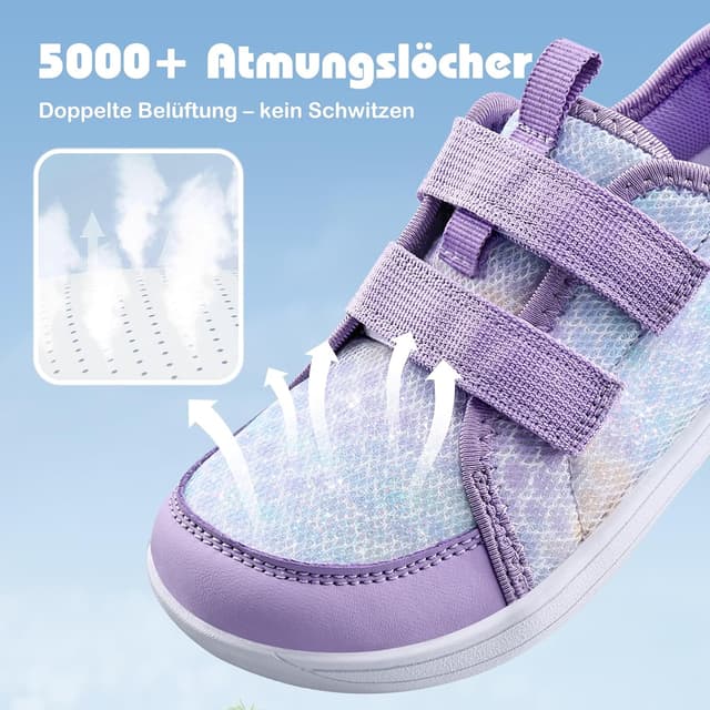 Detalle de IceUnicorn Barfußschuhe Kinder – breite Barefoot-/Aquaschuhe für Jungen & Mädchen