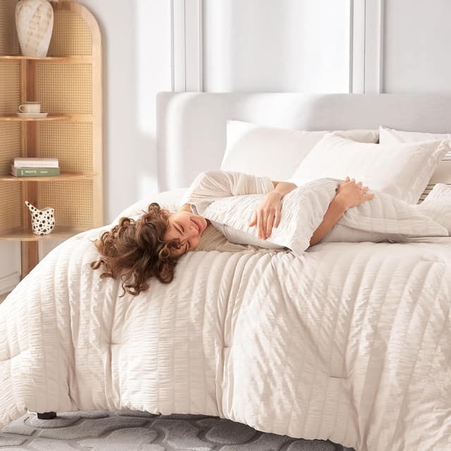 Thumbnail 6 de MUXHOMO 7 Pieces Queen Comforter Set 88x88