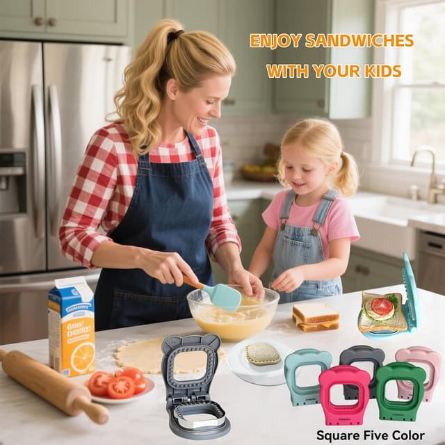 Thumbnail 3 de KINSUDA Sandwich Cutter and Sealer 3.7" 🍽