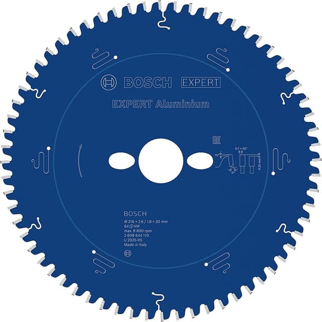 Detalle de Bosch 1x Hoja de sierra EXPERT Aluminium para aluminio ÎØ mm