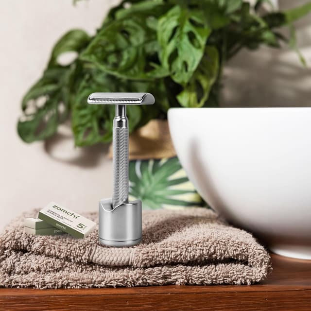 Thumbnail 6 de ZOMCHI lames de rasoir double tranchant – lot de 60 lames en acier inoxydable plaqué platine