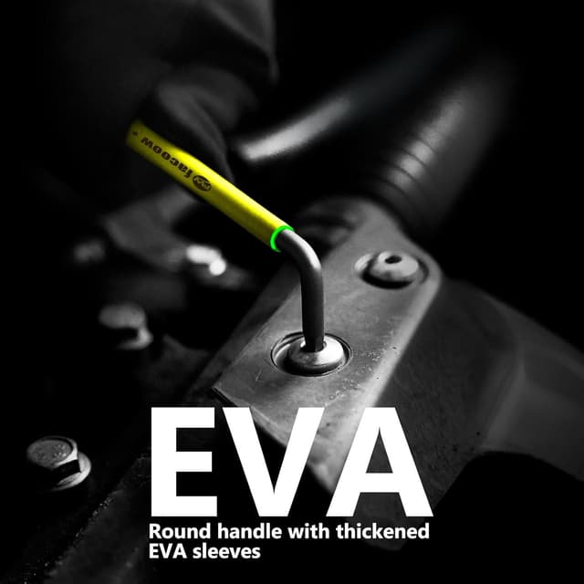 Thumbnail 6 de Facoow Allen Wrenches Set (13pc) – full-size SAE hex keys with ball end, extra long arm & carry bag