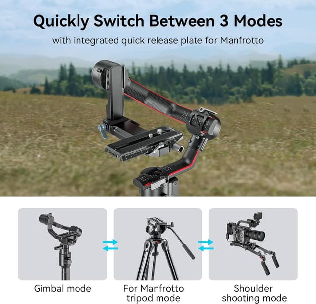 Detalle de SMALLRIG 3158B quick release plate for gimbal