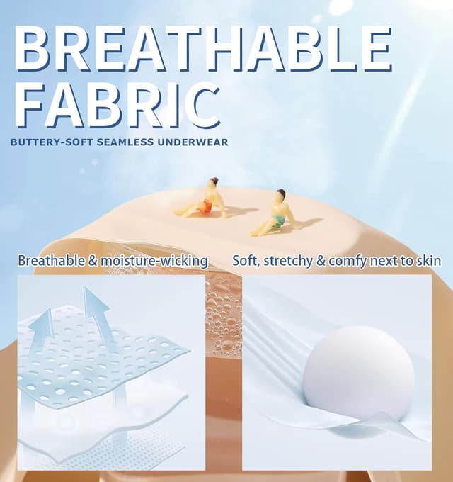 Thumbnail 4 de FINETOO Seamless Hipster Underwear 6-Pack 🩲