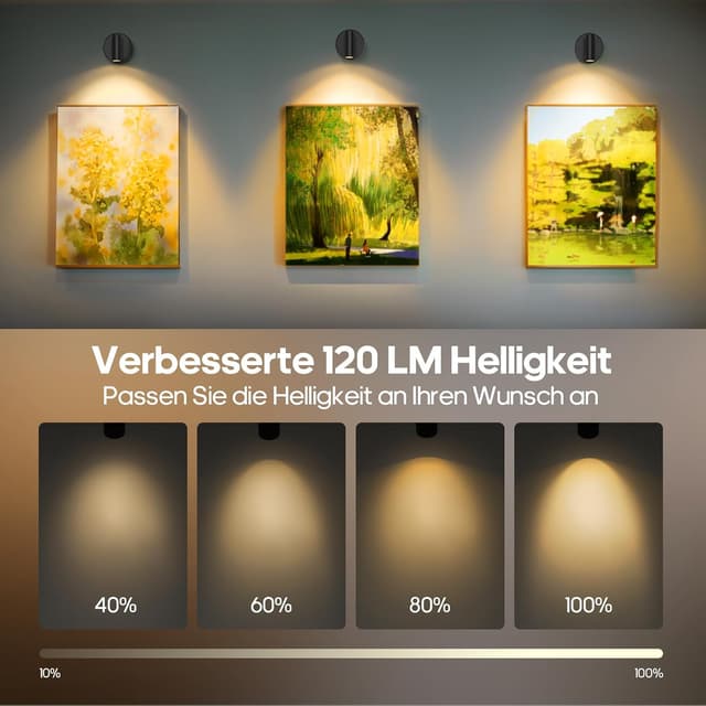 Thumbnail 4 de Kabellose Spotlight Wandstrahler 3000mAh