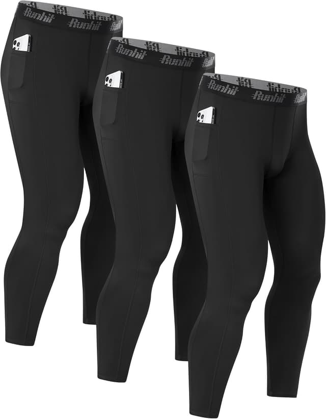 Thumbnail 6 de Runhit Men’s Running Leggings 1/3 Pack