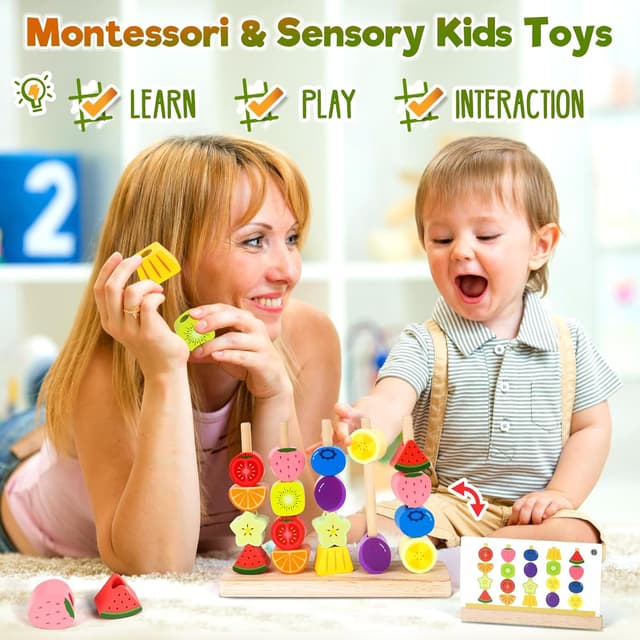 Detalle 2 de Montessori Wooden Toddler Toys 2–5 Years