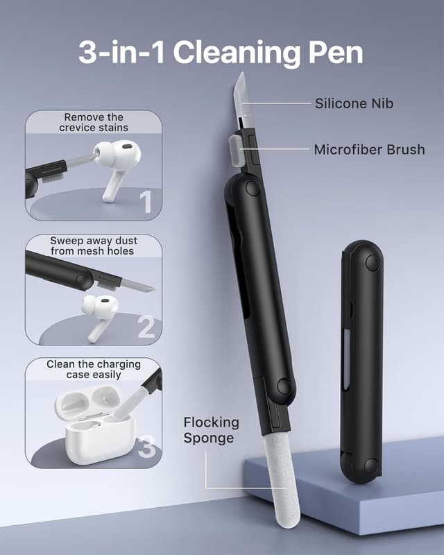 Detalle 2 de MoKo AirPods Pro 3 case 3-in-1 kit