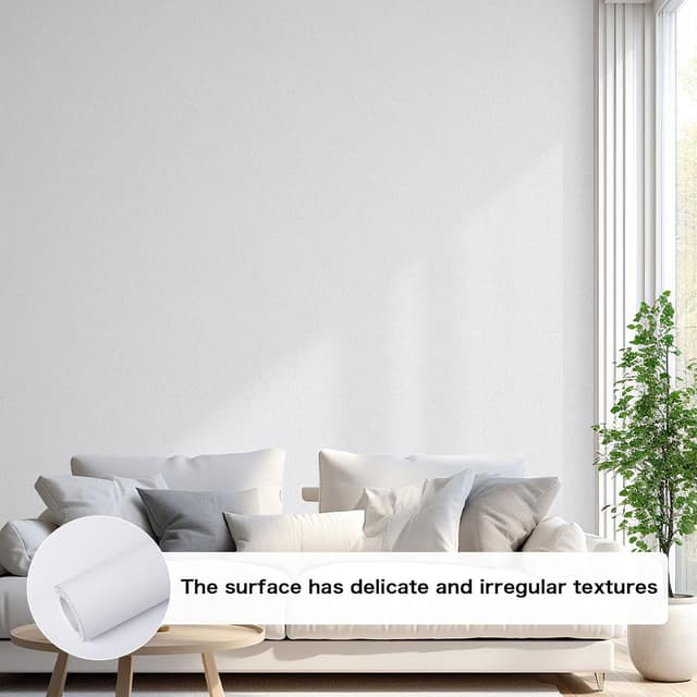 Detalle de Alened Klebefolie Möbel Weiß Matt 40×300 cm inkl. Toolkit – wasserfeste selbstklebende Möbelfolie