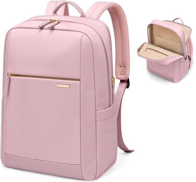 Detalle 2 de GOLF QUALITY 15.6 Inch Laptop Backpack for Women – Anti-theft, water-resistant commuter carry-on (Black)