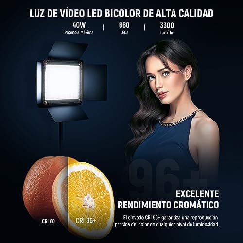 Detalle 2 de NEEWER 660 LED Bi-Color (3200–5600K) para estudio