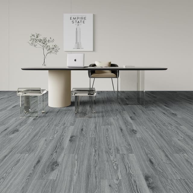 Detalle 2 de ATOPOSE Peel and Stick Vinyl Plank Flooring (36 PCS, Washed Grey, 1.5mm) – Waterproof, DIY self-adhesive wood effect