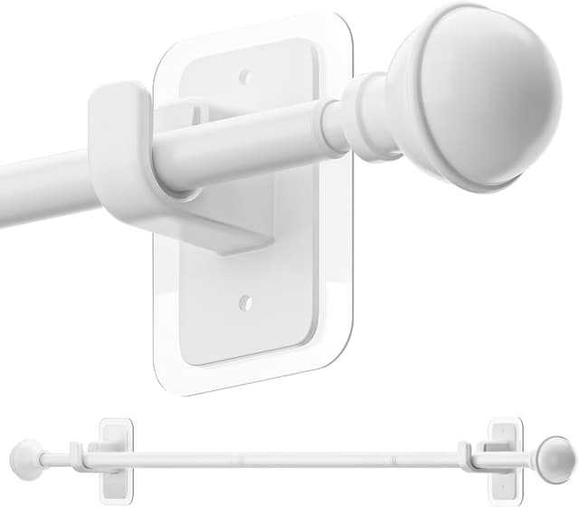 Detalle de ENJOYBASICS No Drill Curtain Rods