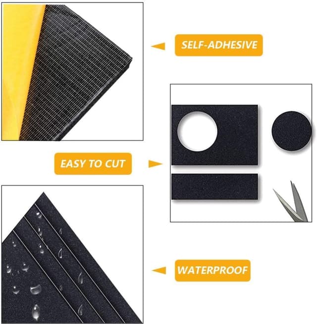 Detalle 2 de 4 feuilles de mousse néoprène adhésives 5 mm (30 x 20 cm) – anti-vibration, insonorisant et antidérapant