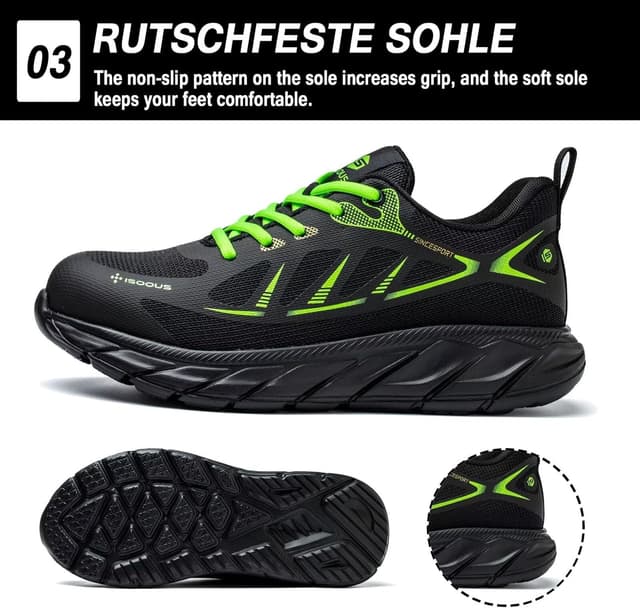 Detalle de ISOOUS Scarpe antinfortunistiche uomo/donna con punta in acciaio e suola in Kevlar