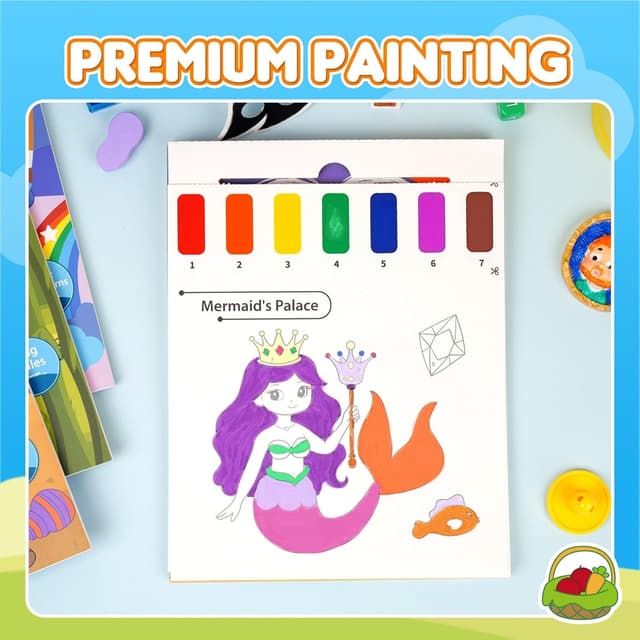 Detalle de YPLUS Paint with Water Books for Toddlers (Ages 1–3, 2–4 Years) – 3 Themes, Brush Pen Included
