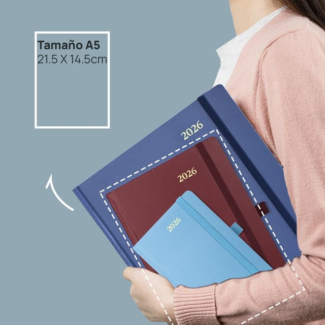 Detalle 2 de POPRUN Agenda 2026 Día por Página 21,5x14,5 cm