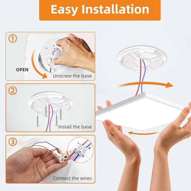 Detalle de slochi LED Deckenleuchte 18 W, 22 cm