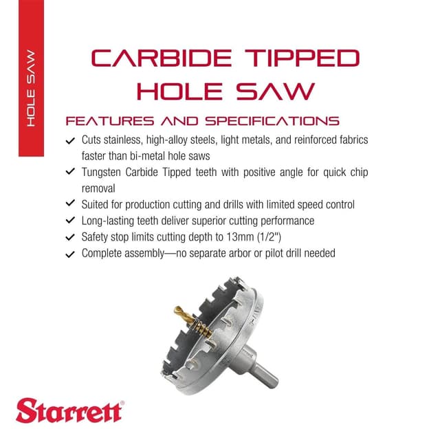 Thumbnail 1 de Starrett COR.DIENTE METAL DURO 90 mm DIA