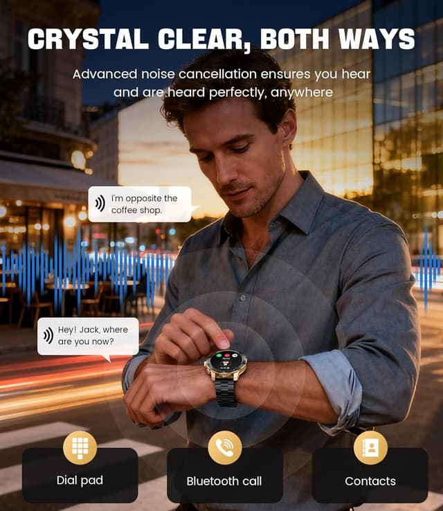 Thumbnail 4 de LIGE Smart Watch for Men IP68, Heart Monitor