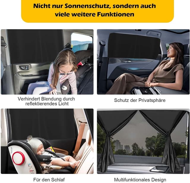 Thumbnail 6 de Sonnenschutz Auto Baby 2er Magnet UV-Schutz
