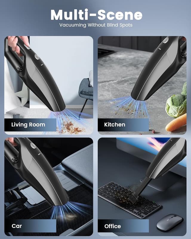 Detalle 2 de SERVOMASTER Handheld Vacuum Cleaner with HEPA filter 🧹
