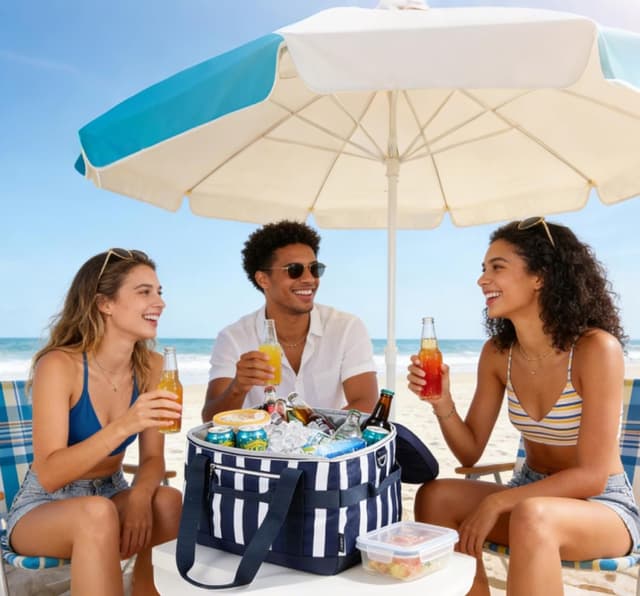 Detalle 2 de TOURIT Soft Sided Cooler Bag (48/60 Cans) — Insulated, Collapsible & Leakproof