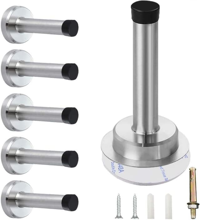 Detalle de 6-Pack Chrome Wall Mounted Door Stops