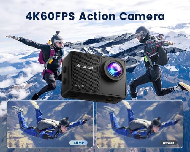Detalle 2 de Camlance Action Cam 4K60FPS mit 128 GB
