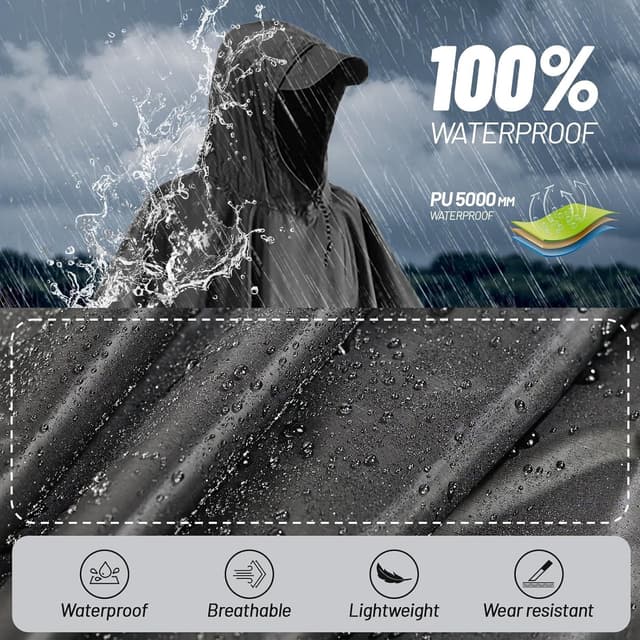 Detalle 2 de Stynice Leicht Wasserdicht Regenponcho 290 g