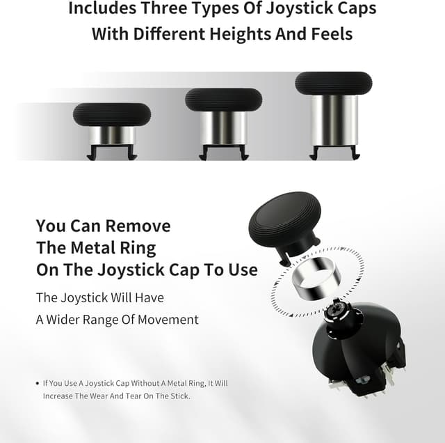 Thumbnail 6 de GuliKit TMR Magnetic Joysticks for Xbox Series X|S & Elite Series 2 Controller (anti-drift repair kit, 720° adjustable tension)