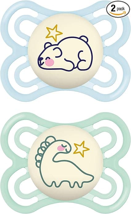 Detalle de MAM Perfect Chupete Luminoso 2-6 Meses, Silicona, 2 Uds 🌟