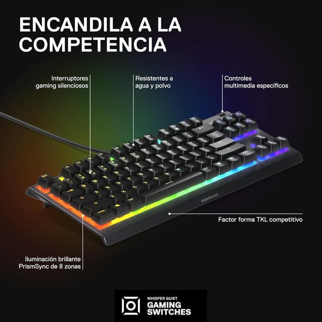 Thumbnail 2 de SteelSeries Apex 3 TKL teclado gaming