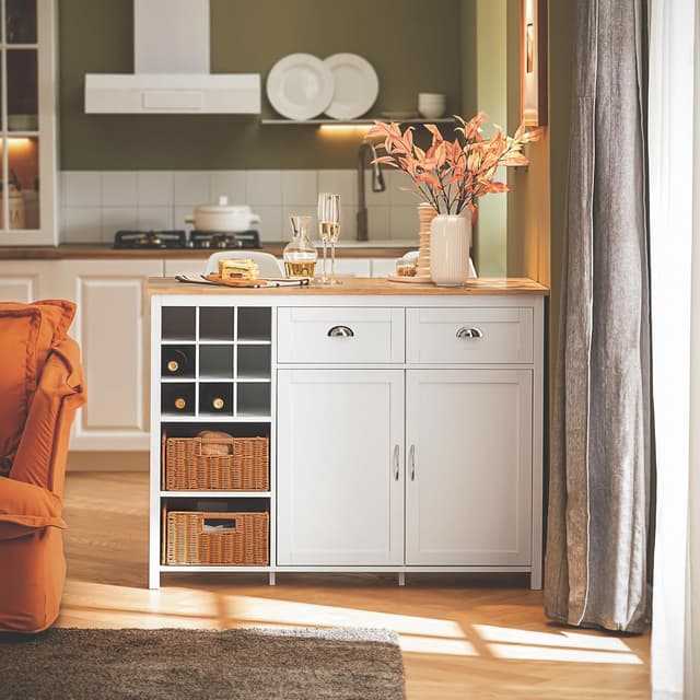 Detalle 2 de SoBuy KNL05-W Ăźlot central 120 cm đ