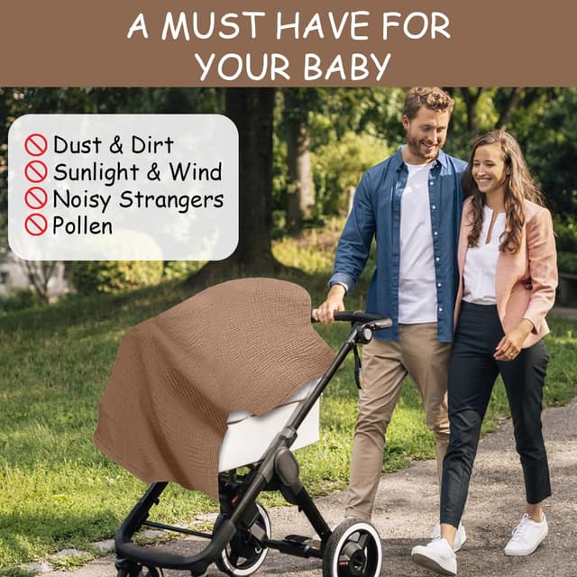 Thumbnail 6 de Aolso Stillbezug Musselin 360° für unterwegs 👶