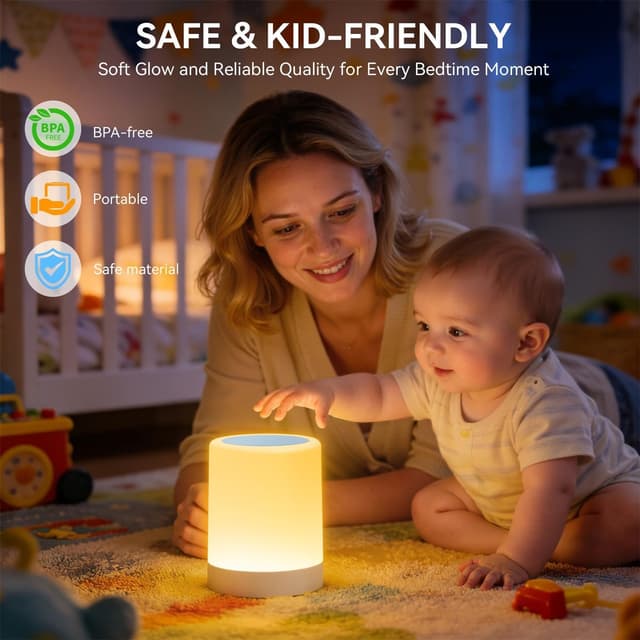 Thumbnail 6 de Auxmir Night Light LED Bedside Lamp