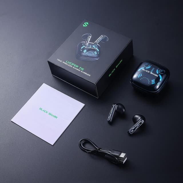 Thumbnail 6 de Black Shark True Wireless Gaming Earbuds T15 – Bluetooth 5.3, Gaming-/Music-Modus & bis zu 30 Std. Laufzeit