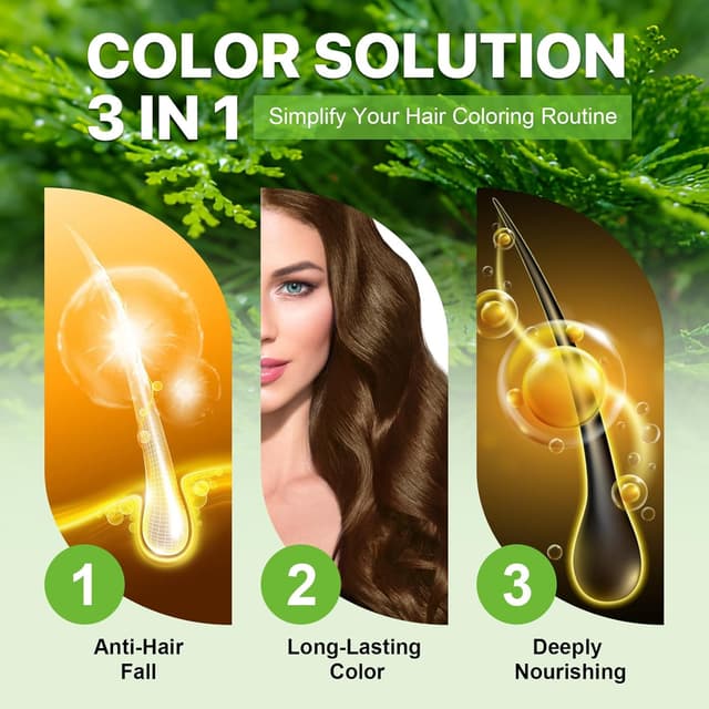 Detalle 2 de Braunes Haarfärbe Shampoo 3 in 1 500 ml