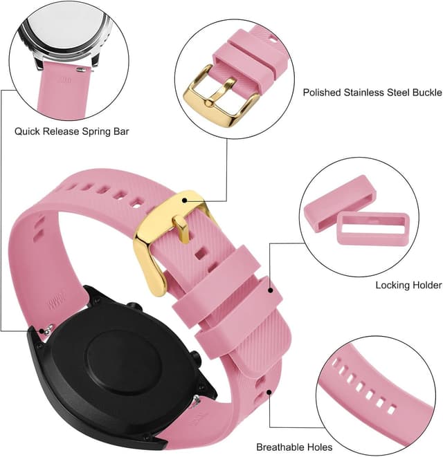 Thumbnail 3 de BISONSTRAP Bracelet Montre Silicone 18–22mm