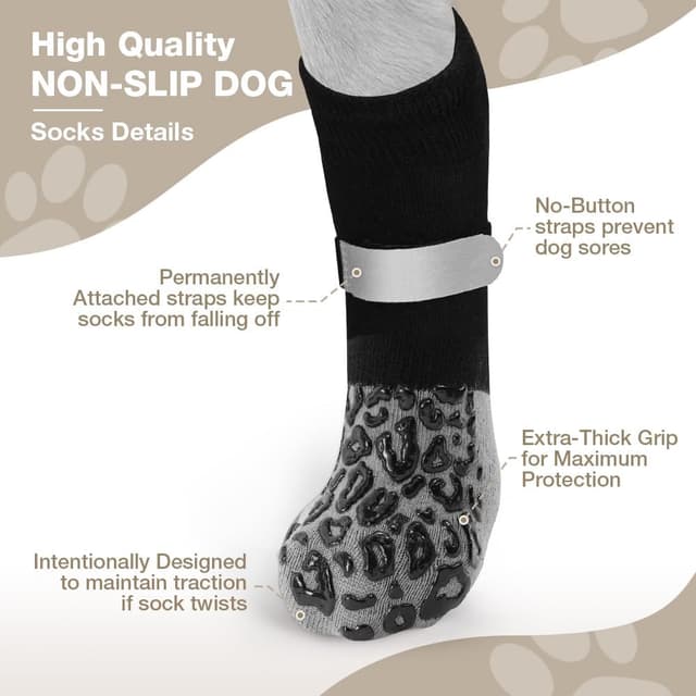 Thumbnail 5 de Adiwo Chaussettes antidérapantes 2 paires 🐾