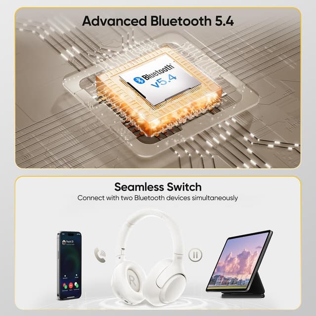 Thumbnail 6 de QCY H3 ANC Cuffie Bluetooth over-ear con cancellazione attiva del rumore e Hi-Res Audio